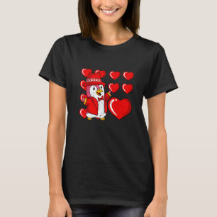 Penguin Hearts Valentines Day Cute Animal Love Wil T-Shirt