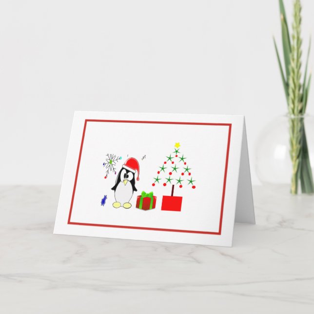 Penguin Holiday Card (Front)