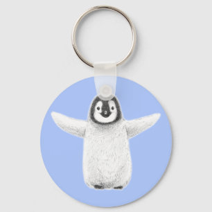 Penguin Hug Keychain