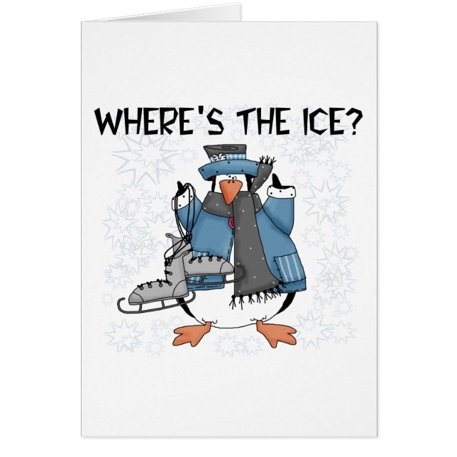 Penguin Ice Skating Tshirts and Gifts (Front)