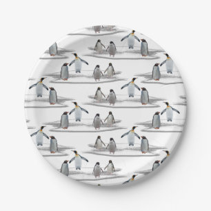 Penguin Iceberg Party Paper Plate