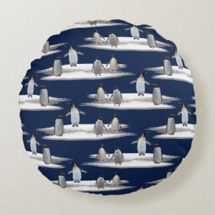 Penguin Iceberg Party Pillow (Navy)