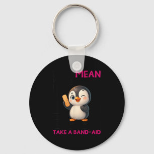 Penguin I'm Not Mean I'm Just Honest The Truth Hur Keychain