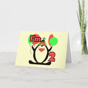 Penguin I'm Two Tshirts and Gifts Card