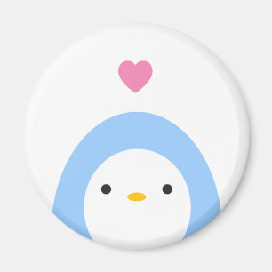Penguin in Love Fridge Magnet