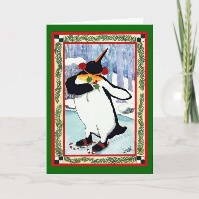 PENGUIN IN LOVE HOLIDAY CARD (Front)