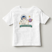 Penguin in Orbit Cute Penguin Astronaut
