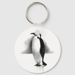 PENGUIN IN PENCIL: REALISM ART KEYCHAIN