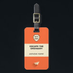 Penguin-inspired Book Cover Luggage Tag<br><div class="desc">A design inspired by the classic Penguin book cover. Add your own adventure book title,  name and contact details for a truly inspiration and personalized gift either for yourself or for a special someone. A perfect gift idea for the would be author and adventurer amongst us.</div>