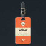 Penguin-inspired Book Cover Luggage Tag<br><div class="desc">A design inspired by the classic Penguin book cover. Add your own adventure book title,  name and contact details for a truly inspiration and personalized gift either for yourself or for a special someone. A perfect gift idea for the would be author and adventurer amongst us.</div>