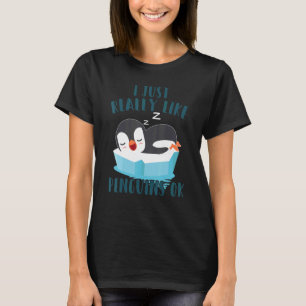 Penguin Kids I Just Really Like Penguins Ok T-Shirt