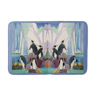 penguin land bath mat
