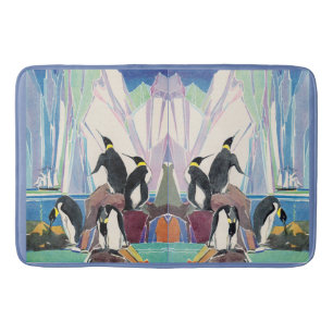 penguin land bath mat