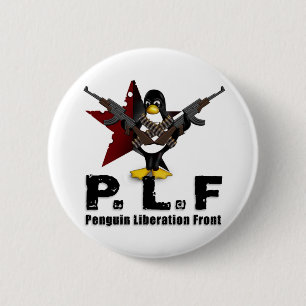 Penguin Liberation Front 2 Inch Round Button