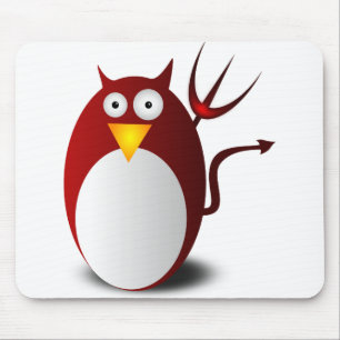 Penguin Linux Tux Ubuntu Devil Trident Lucifer Mouse Pad
