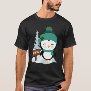 Penguin Lost In North Pole  Penguin T-Shirt