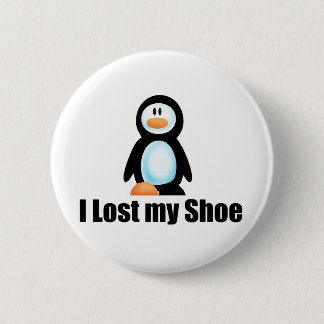 Penguin lost shoe copy 2 inch round button