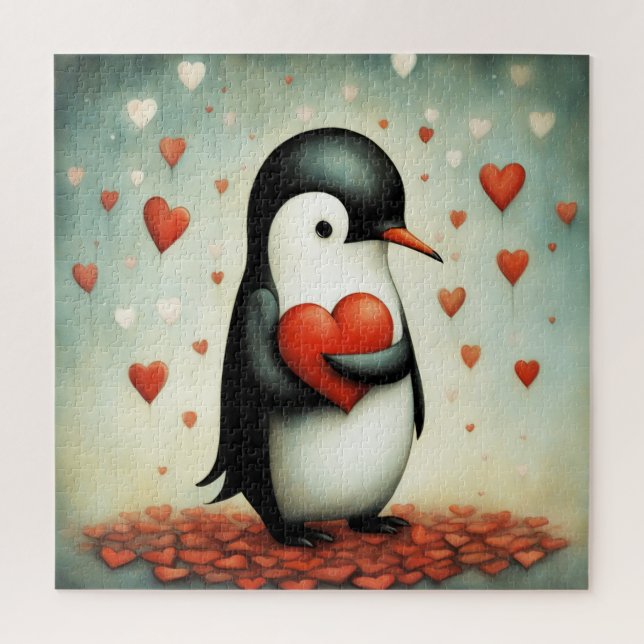 Penguin Love 1 Jigsaw Puzzle (Vertical)