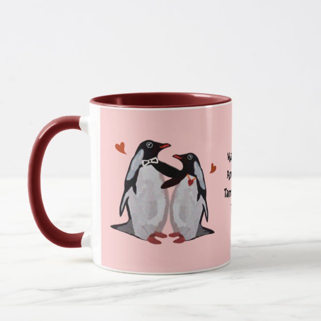 Penguin Love 25th Anniversary Mug (Left)