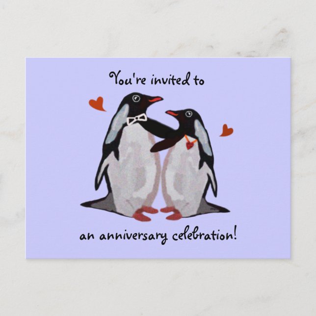 Penguin Love 25th Anniversary Postcards (Front)