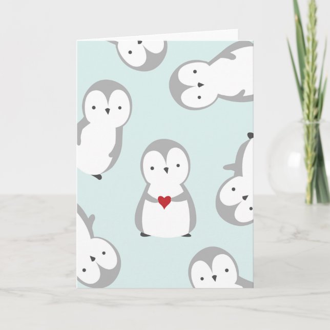 Penguin Love Card (Front)