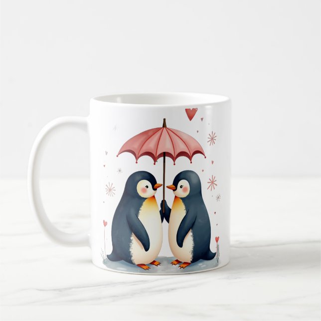 Penguin Love Coffee Mug (Left)