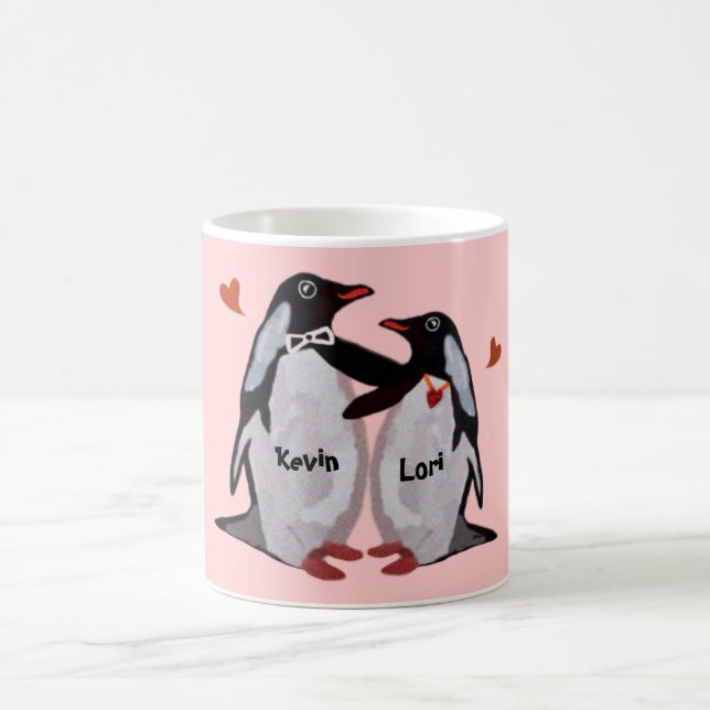 Penguin Love Couple Mugs (Center)