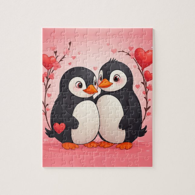 Penguin Love Jigsaw Puzzle (Vertical)