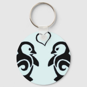 Penguin Love Keychain