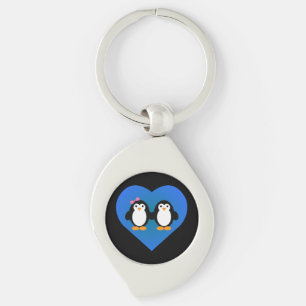 Penguin Love Keychain