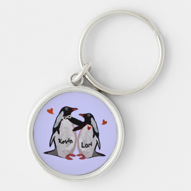 Penguin Love Keychains (Front)