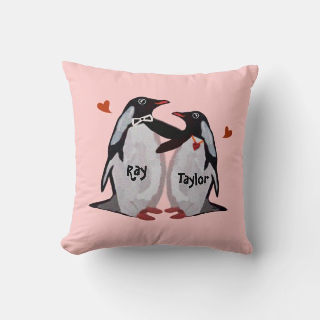 Penguin Love Pillows (Front)