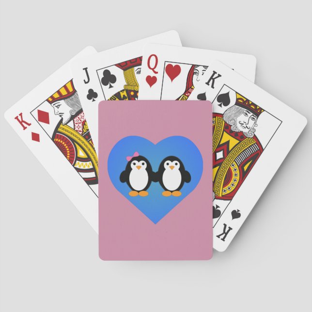 Penguin Love Playing Cards (Back)