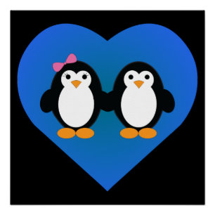 Penguin Love Poster