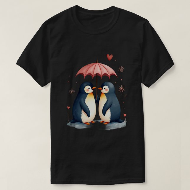 Penguin Love T-Shirt (Design Front)