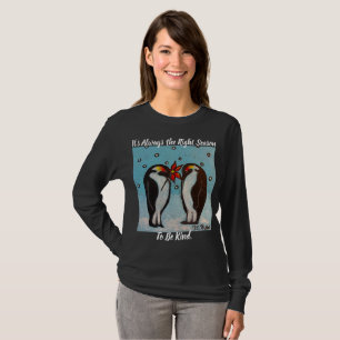 Penguin Love Whimsical Art T-Shirt