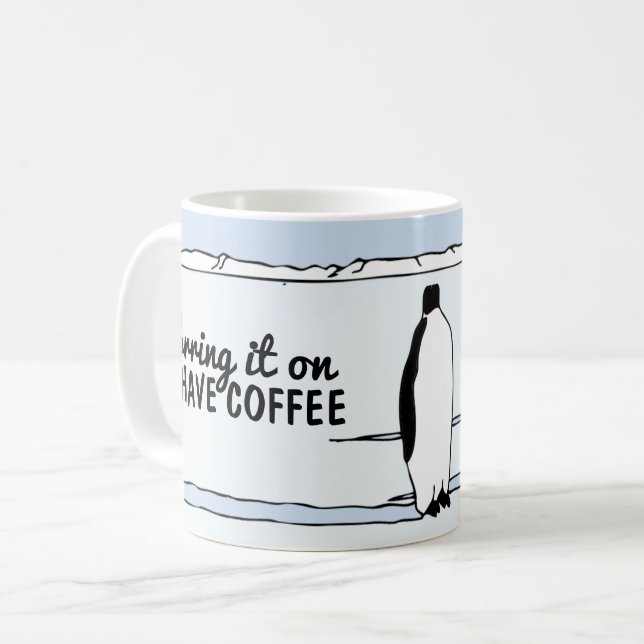 Penguin Lover Brring it On Coffee Mug (Front Left)