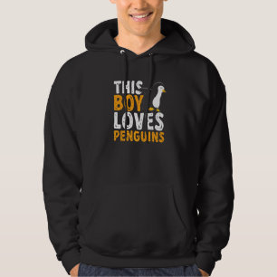 Penguin Lover Funny Kids This Boy Loves Penguins P Hoodie