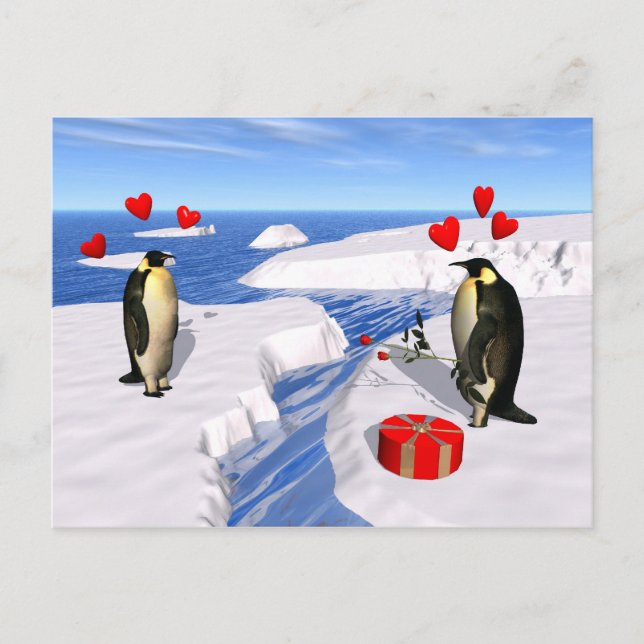 Penguin Lovers Postcard (Front)