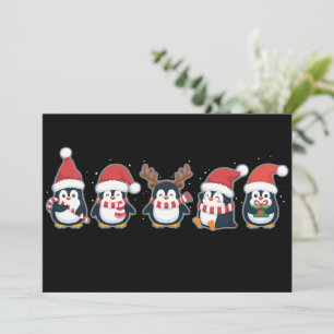 Penguin Merry Christmas North Pole Holiday Animal 