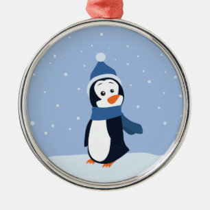 Penguin Metal Ornament
