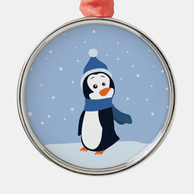 Penguin Metal Ornament (Front)