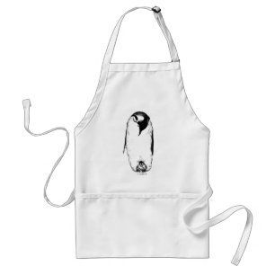 Penguin mother and chick standard apron