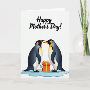 Penguin Mothers Day Gift Card