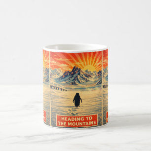 penguin mountain mug