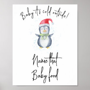 Penguin - Name that baby food Poster