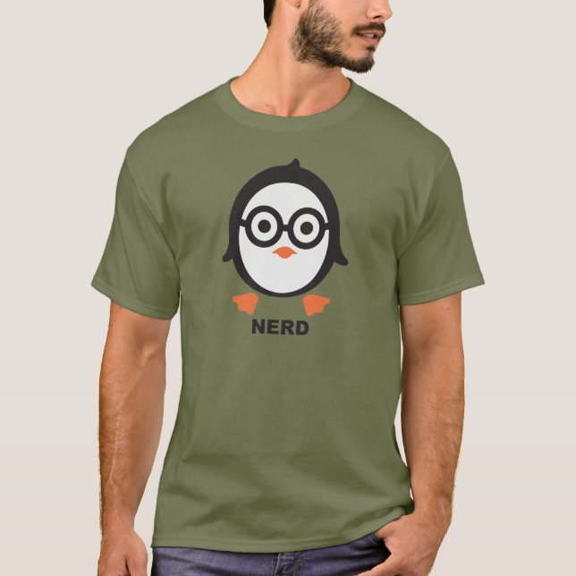 penguin - nerd T-Shirt (Front)