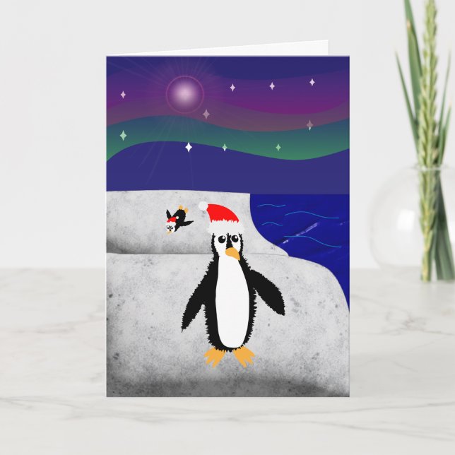 Penguin-ning to look like Christmas Card (Front)
