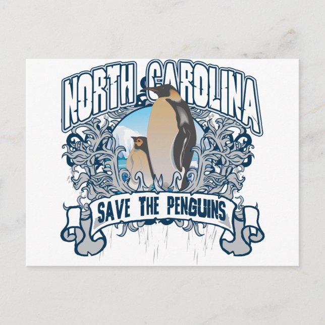 Penguin North Carolina Postcard (Front)
