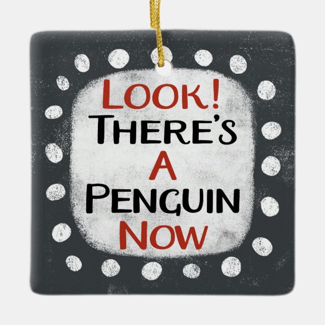 Penguin Now Ornament (Front)